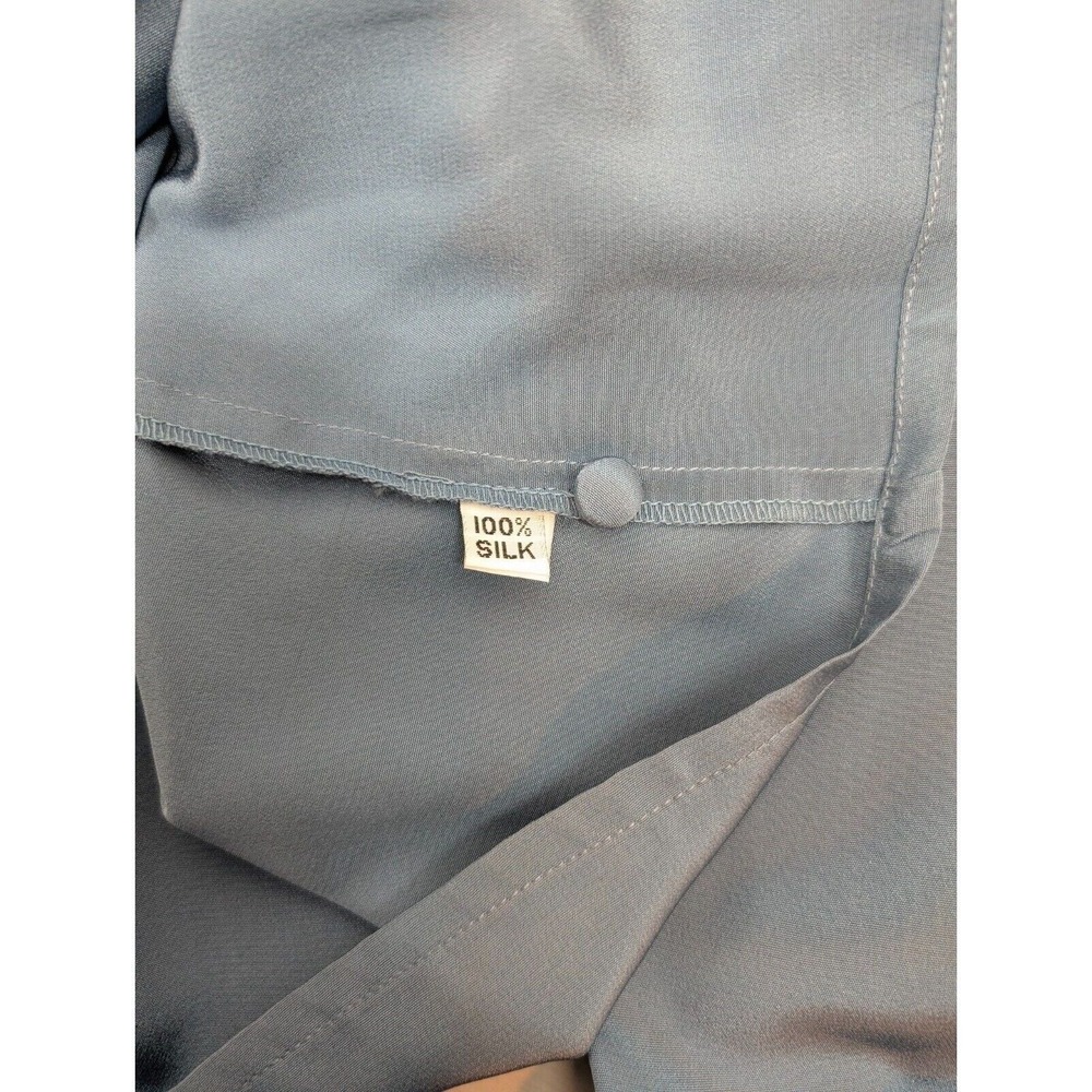 Burberrys Women's Button Up Long‎ Sleeve Blouse 100% Silk Career Office Size 12 - Picture 3 of 10